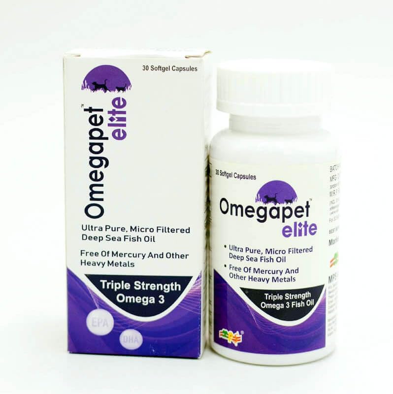 Furry Tails Omegapet Elite, Supports Skin, Coat, Dandruff, in Dogs & Cats, 30 Tabs, Pack of 1