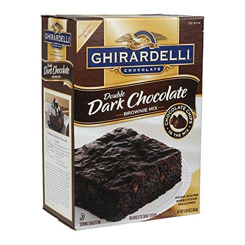 Ghirardelli Double Dark Chocolate Brownie Mix, 7Lb, Pack Of 4 #TOP1