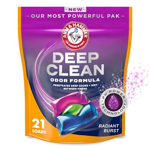 ARM & HAMMER Deep Clean Odor Formula Laundry Detergent Power Paks 21 ct.