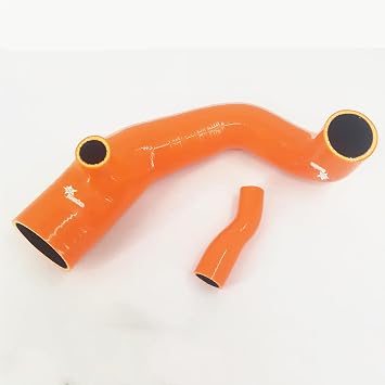 Fit 2007-2014 Mini Cooper S R55 R56 R57 N14 JCW Clubman Silicone Air Intake Boost Hoses 4-Plyer Dark Orange