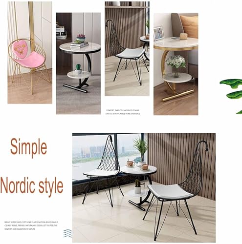 Image of NEST NATURE HAVEN Wood 2 Tier Round Coffee Table Nightstand Bedside Telephone Table With Storage, End Table Sofa Side Corner Table For Living Room Bedroom Small Spaces, Golden And White
