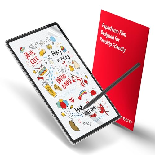 BERSEM 2 sztuki papierowej folii ochronnej do Samsung Galaxy Tab S10 Plus/Tab S9 Plus/Tab S9 FE Plus/Tab S8 Plus/Tab S7 FE/Tab S7 Plus 12,4", do pisania i rysowania jak na papierze