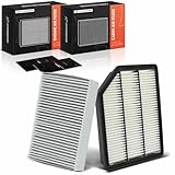 A-Premium Set of 2 Engine & Cabin Air Filter with Activated Carbon Compatible with Hyundai Veracruz