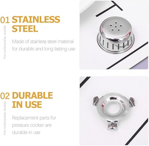 Miniatura 7 de Válvula de repuesto para olla a presión 10 juegos de olla arrocera Espejo Olla a presión eléctrica olla a presión válvula de escape olla de enlatado