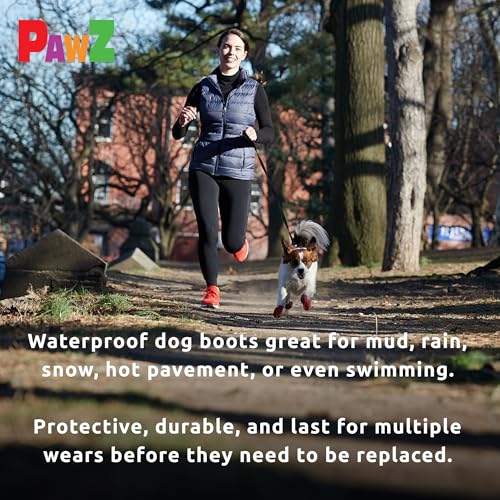 PAWZ 975113 PAWB-S Hundestiefel, schwarz, Small (1er Pack)