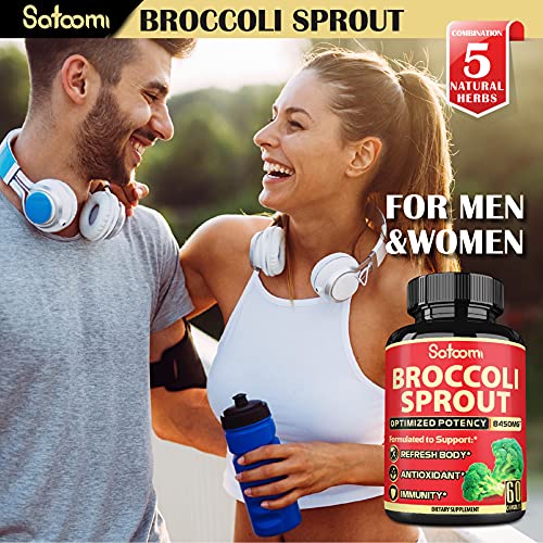 image for Satoomi Broccoli Sprouts Extract Capsule - Rich in Fiber with Turmeric
