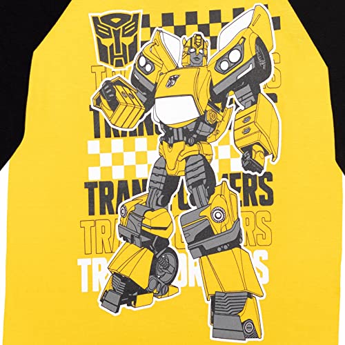 Transformers Bumblebee Optimus Prime Little Boys 2 Pack Graphic T-Shirts Yellow/Navy 7-8 thumb #3