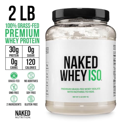 NAKED Whey Isolate Protein - Only 2 Ingredients, 30g Grass-Fed Protein, Zero Carb, Unflavored, Undenatured, Non-GMO, No Soy, Gluten-Free, No Preservatives - 28 Servings - Image 5