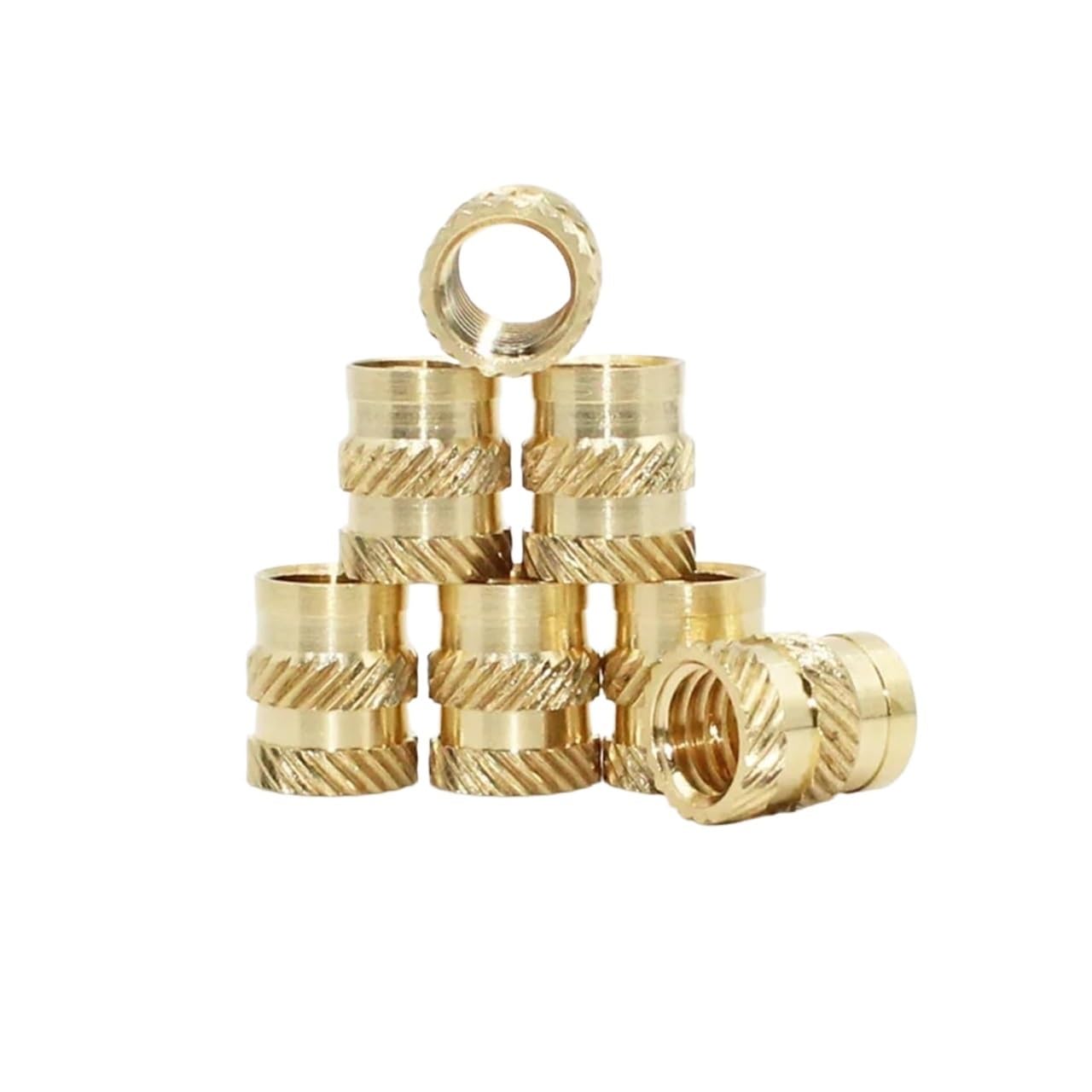 Insertos roscados de latón, Juego de 90-1030 tuercas moleteadas de latón termofusible con doble sarga for impresora 3D M2-M6(M2-M4 1030pcs)