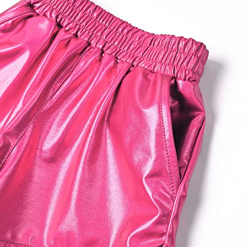 Image of Perfashion Girls Metallic Shorts Sparkly Shiny Hot Pants Gold /Silver /Pink Outfit