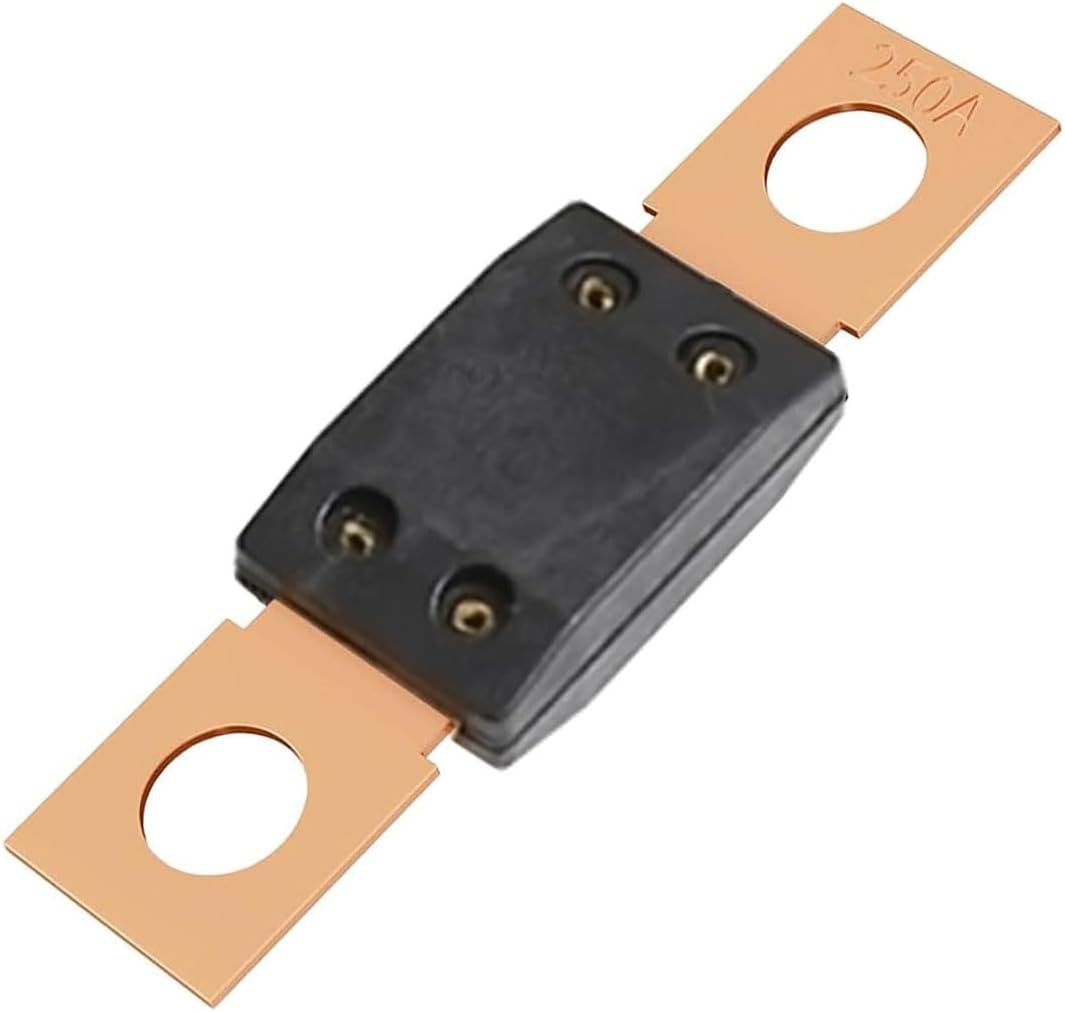 175 Amp 32V MEGA/AMG Bolt Down Fuse, High Current Bolt Mount Automotive Fuses, Bolt-on Fuse for Cars, Trucks, Boats, Construction Vehicles, Caravans, Buses (175A)
