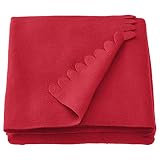 IKEA POLARVIDE Vliesdecke in rot; (130cm x 170cm)