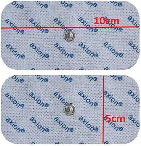 8 axion electrodes Compatible with SANITAS & BEURER Devices, 10x5 cm, TENS & EMS Pads for electrostimulation Machines - Image 5