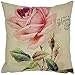 AIMTOPPY 18 x 18-Inch Decorative Vintage Square Throw Pillow Cover Cushion Case Colourful flower (For Living Room, Sofa, Etc)