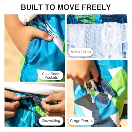 Image of Kanu Surf Boys' Avalon Quick Dry UPF 50+ Beach Swim Trunk