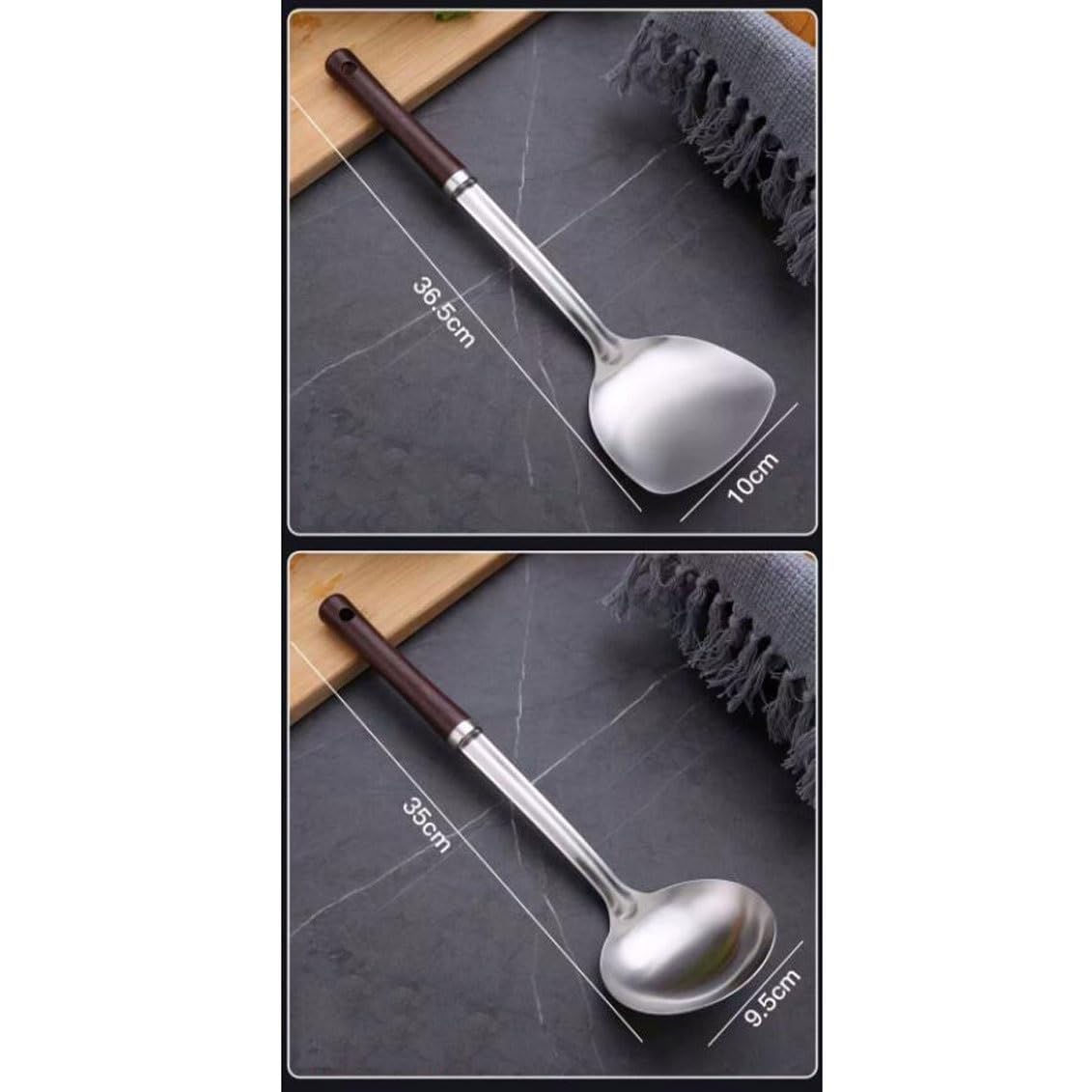 Küche Kochgeschirr 4 Stück Sets Edelstahl Kochen Löffel Spatel Kochen Utensilien