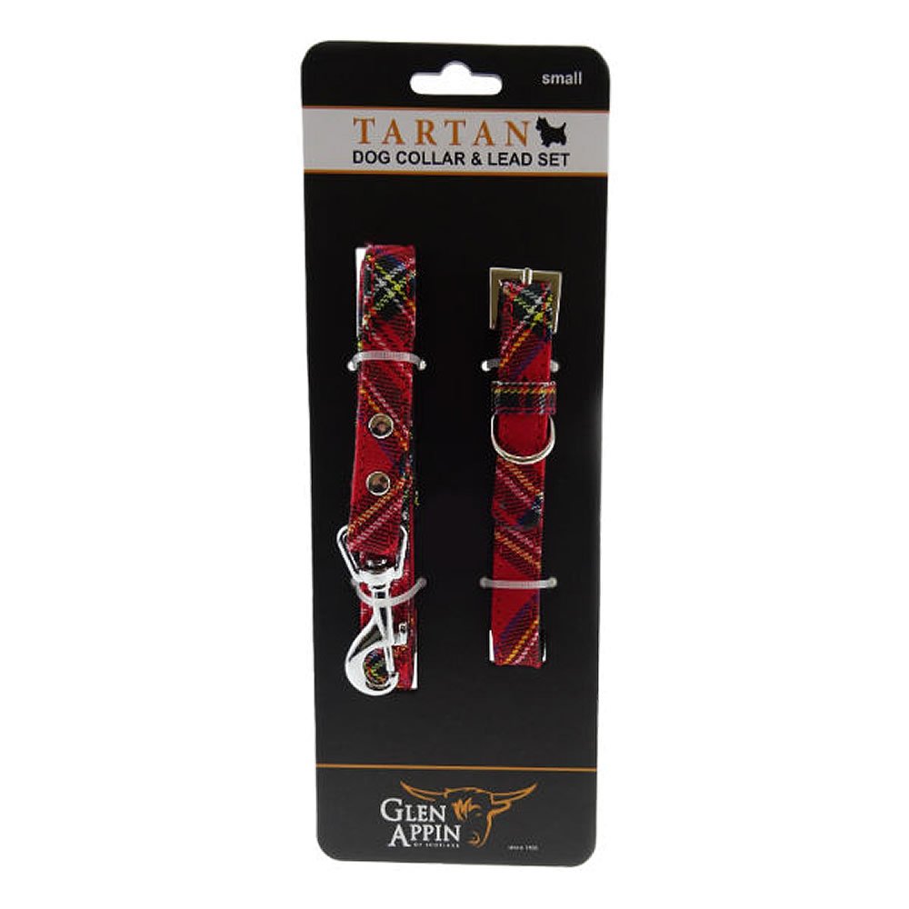 Royal Stewart Dog Lead Collar Set