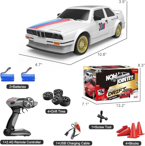 Image of 7 L.M Gadgets Drift Storm High Speed Remote Control Car,kids 5 to 8 years,White