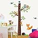 Produktbild Walplus Wand Sticker Fuchs Baum Höhe Maßnahme Abnehmbare Selbstklebend Wandkunst Aufkleber Vinyl Heim Dekoration DIY Wohnzimmer Schlafzimmer Büro Dekor Tapete Kinderzimmer Geschenk, Mehrfarbig
