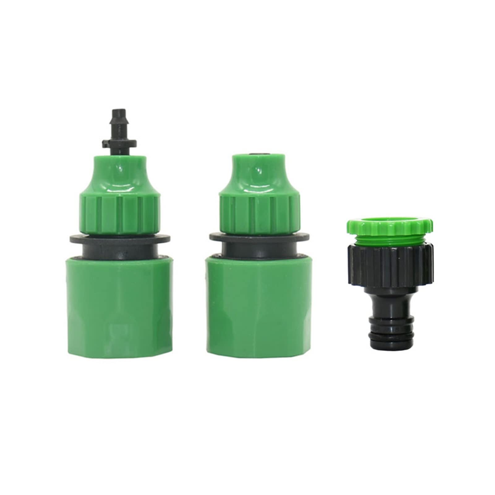 conector de tubo de manguera 20 piezas de 4/7 8/11 mm Acoplamientos rápidos de manguera de jardín 1/4 acoplamientos de púa de agua de manguera de 3/8 pulgadas con 1/2 3/4 accesorios de pipa de rosca r