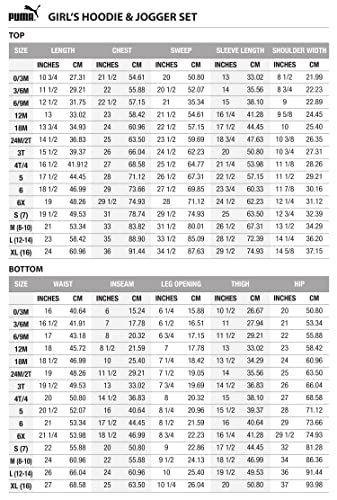 Puma Girls' Fleece Crewneck Pullover & Jogger Set, Light Lavender, 5 #TOP2