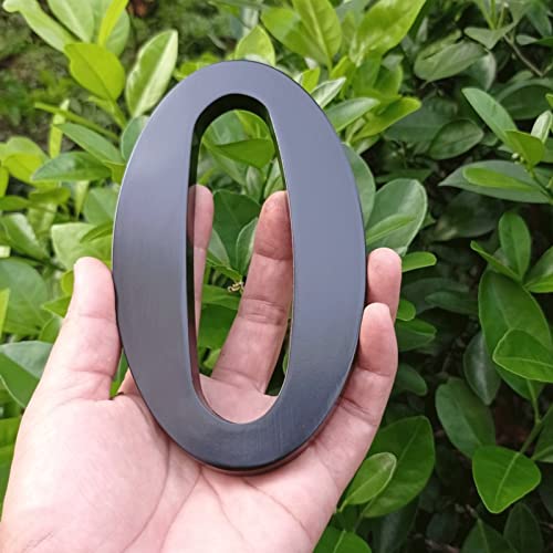 Número de casa de 6 pulgadas para evitar pérdidas de repartidores con placa negra visible 6