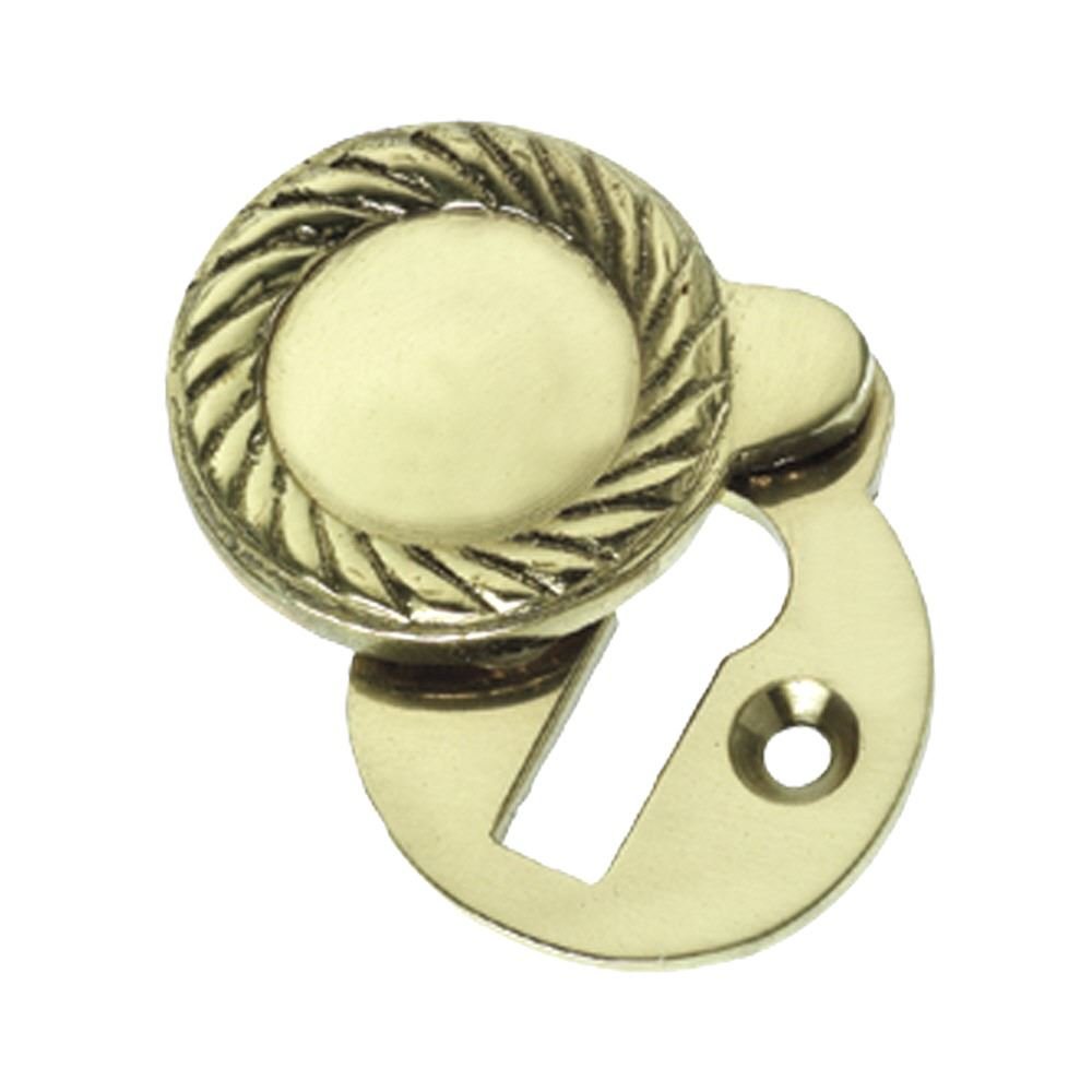 Dzina Georgian Escutcheon Covered 32Mm Brass Pack Of 2