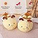 Animal Slippers for Women & Men - Fluffy Plush Indoor/Outdoor House Shoes, Bee Warm Winter Slippers with Memory Foam, Non-Slip Sole