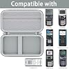 Calculator Case Compatible with Texas Instruments TI-84 Plus CE/TI-84 Plus/TI-Nspire CX II CAS/TI-Nspire CX II/TI-83 Plus/TI-89 Titanium Color Graphing Calculator(White Case,Black Zipper)