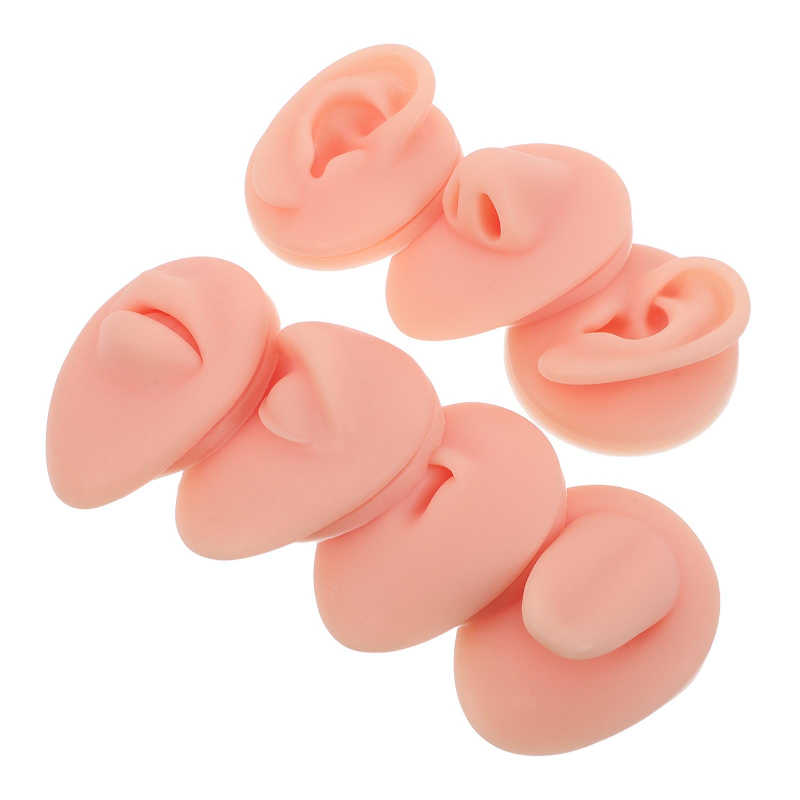 Mannequin bouche langue nombril silicone pour simulation piercing nez - 8