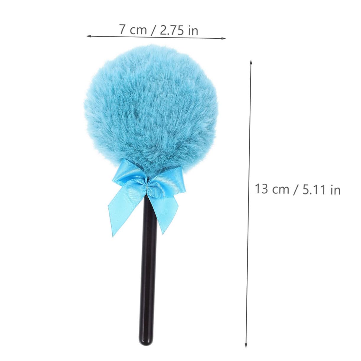 IWOWHERO 3pcs Lollipop Loose Powder Puff Soft Washable Makeup Applicators for Foundation Application Stylish Velour Cosmetic Tools for Women Includes