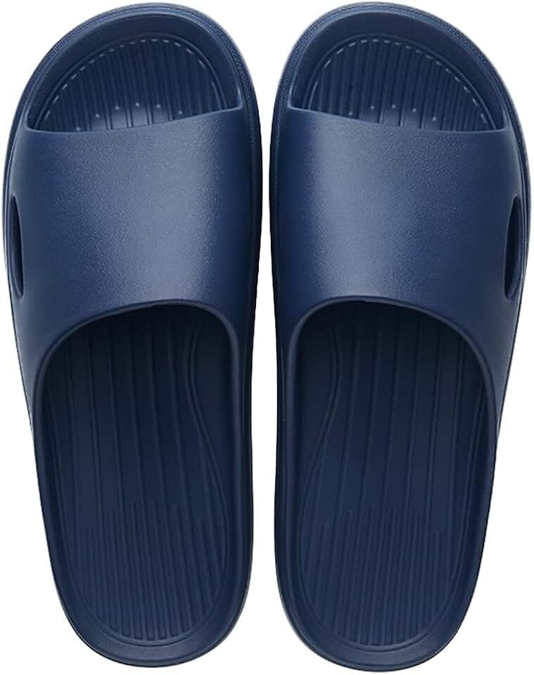 Women & Men Shower Slippers Open Toe House Slides Bathroom Sandals