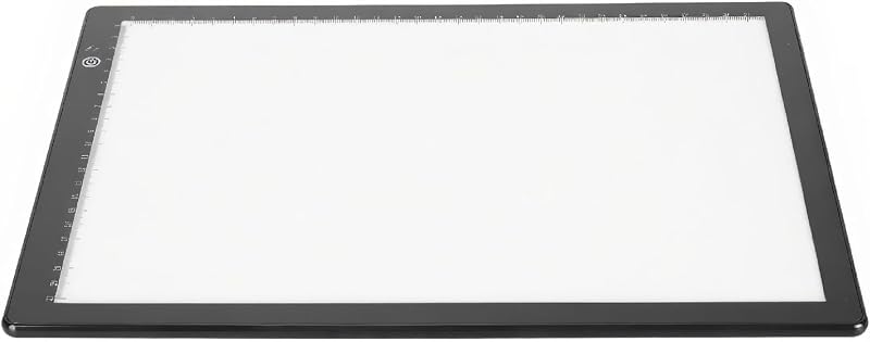 Slide Viewer Lightbox, Ultra Thin Optical Pad Scanner with 3 Brightness Levels for Viewing and Digitizing 35mm Slides and Negative Films Black 13.7 x 9.8 Inches
