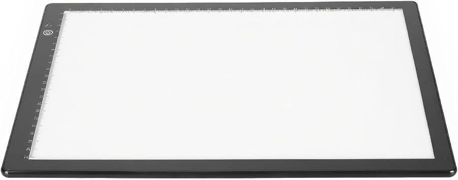 Slide Viewer Lightbox, Ultra Thin Optical Pad Scanner with 3 Brightness Levels for Viewing and Digitizing 35mm Slides and Negative Films Black 13.7 x 9.8 Inches