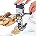 LHS Rotary Cheese Grater Stainless Steel Manual Handheld Cheese Shredder Grater Walnuts Grinder with 3 Interchangeable Drum Blades for Chocolate, Cheese and Nuts-7.7 Inch High