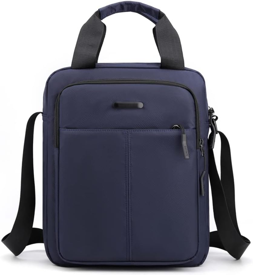 Solid Color Large Capacity Shoulder Bags For Men Leisure Outdoor Travel Oxford Cloth Messenger Bag