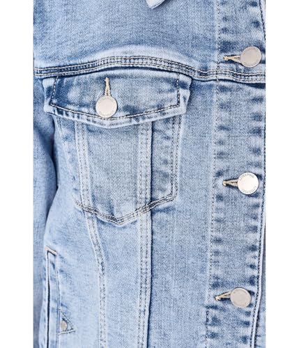 Image of Liverpool Classic Denim Jacket in Stretch Slub Twill