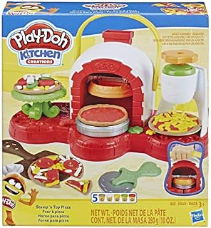 Play-Doh Stamp 'n Top Pizza Oven Toy with 5 Non-Toxic Play-Doh Colors