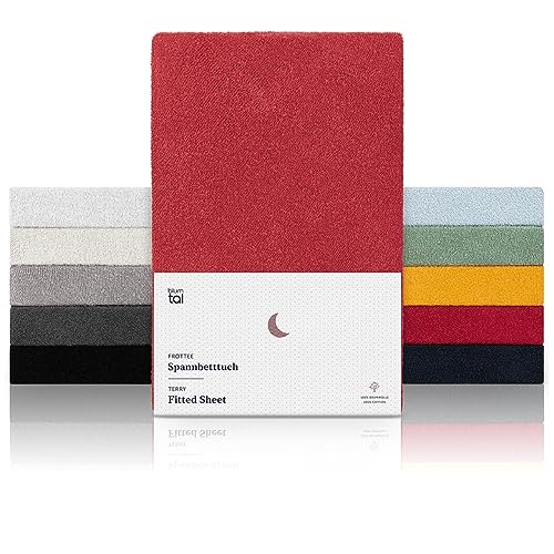 Blumtal Frottee Spannbettdecke 140x200 cm - OEKO-TEX zertifiziert