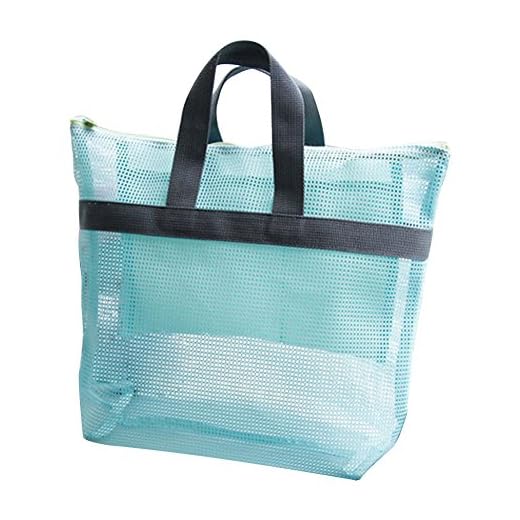 Gespout Playa Bolsa Mochila Malla Niña Mujeres Baño Lavado Plásticos Bolso Cosmético Paquete Almacenamiento Organizadores Viaje Vacaciones 1pcs Azul 28*30CM