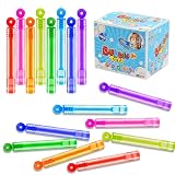 48 Unidades Varinhas de Bolha, Bastão de Bolha de Sabão para Crianças, Cores Sortidas, Lembrancinhas para Festa Infantil, Presente para Natal, Dia das Crianças, Aniversário, Brincadeira ao Ar Livre