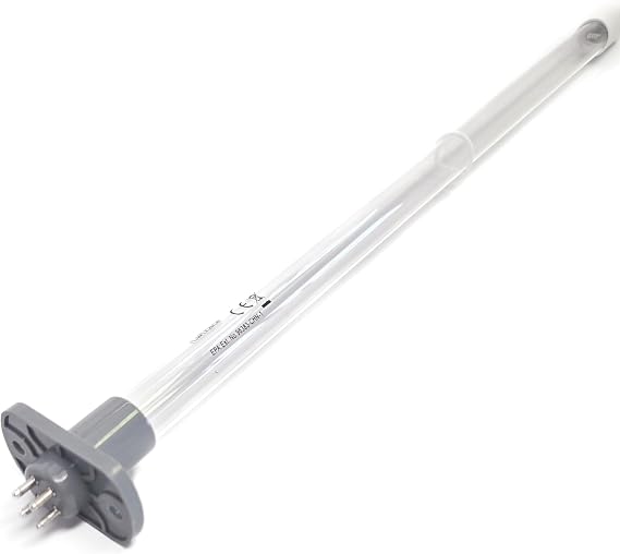 215805-00 UV Lamp,High Power Output, 15 Long, 4 Pin Bulb with Square Bracket, 254nm UVC Replacement for HVAC Coil Systems.  for One Year