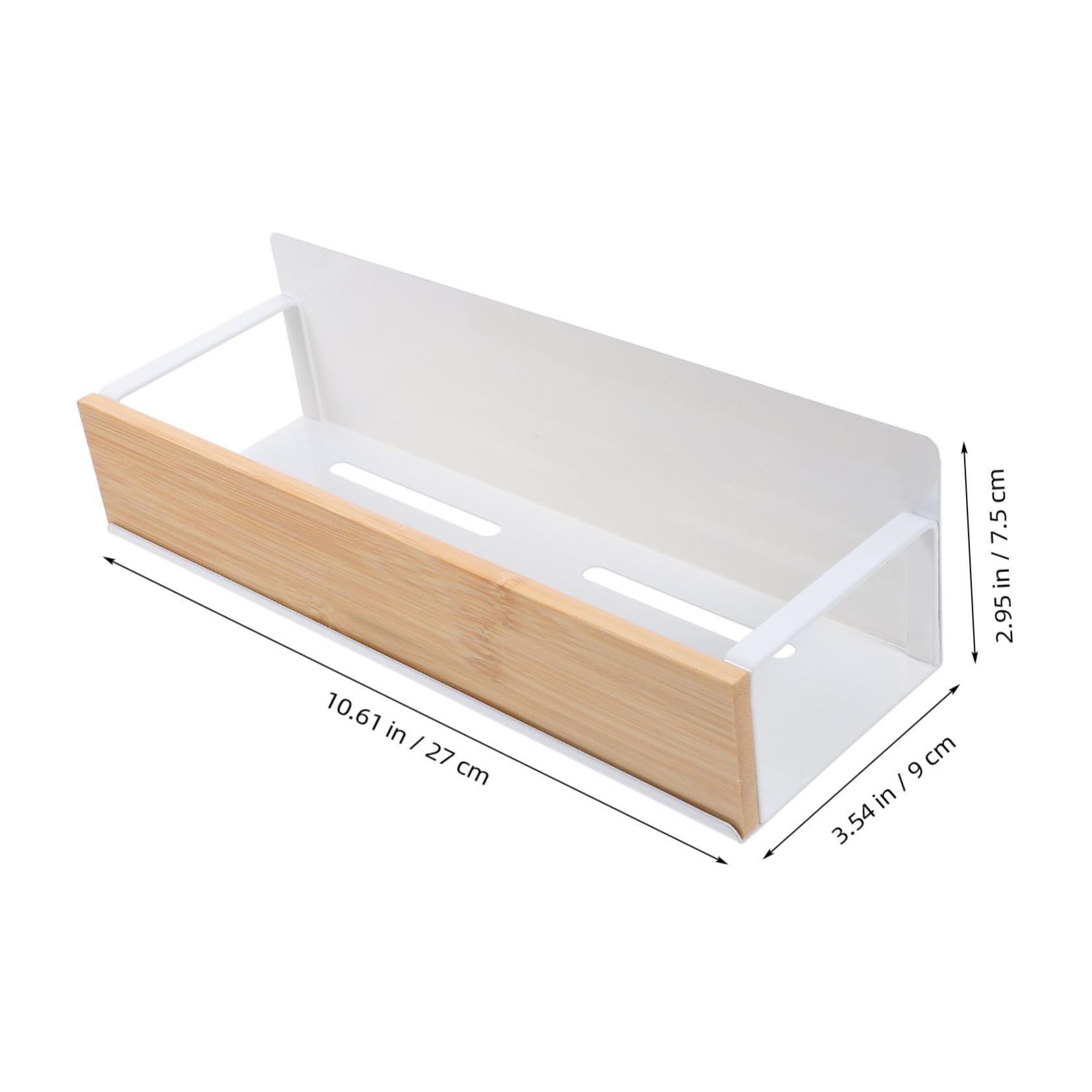 Mikinona Estante Magnético para Especias de Cocina Fondo Hueco y Esquinas Redondeadas, Almacenamiento Versátil y Capacidad de Carga Fuerte para Refrigerador Blanco