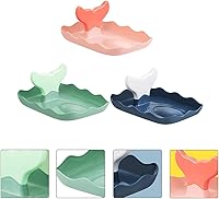 Vista 9 de Hemoton Soporte para tapa de olla de sirena, cola de pez, soporte para utensilios, cubierta de bandeja, estante para tabla de cortar, bandeja