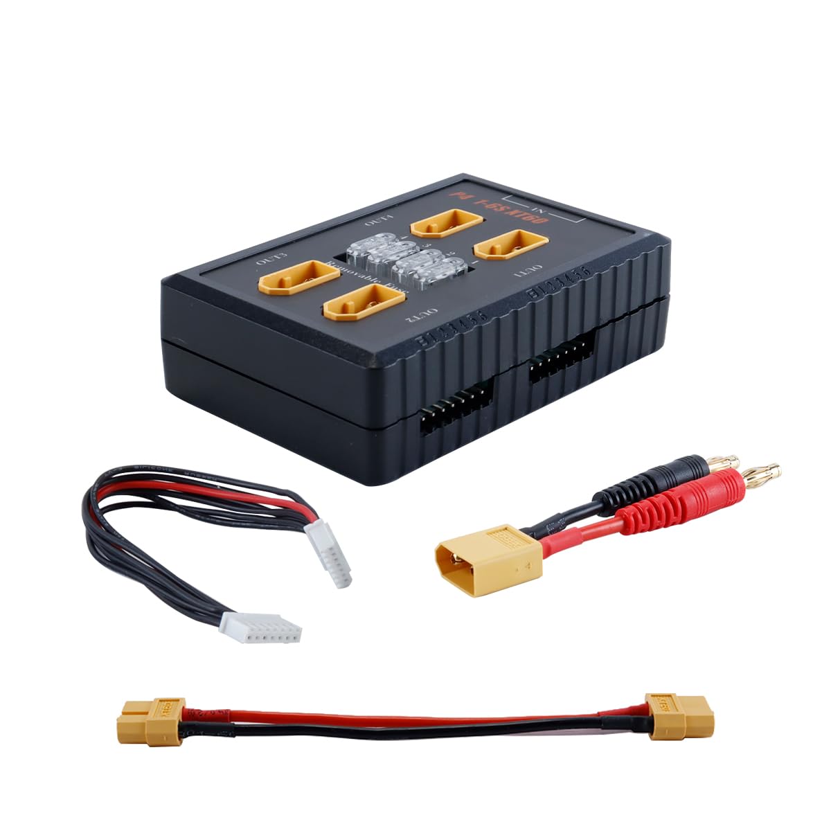 Durlo Balanced Charging Board, Multi 2S-6S Lipo Battery Parallel Charging Board with XT60 s with Removable Safty Fuse