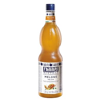 Fabbri Flavoring Syrup, Melon, Made in Italy, 33.8 Ounce 1 Liter