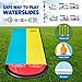 Yjkoo Double Lane Slip, Slip and Slide Water Slide with 2 Boogie Boards, Slip and Slide Racing Lanes for Backyard and Outdoor Summer Toys, Enjoy Summer and Transform Happiness