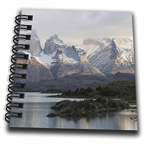 Mini bloc-notes 3drose Chili Patagonie petit carnet de notes de voyage 4 x 10,2 cm