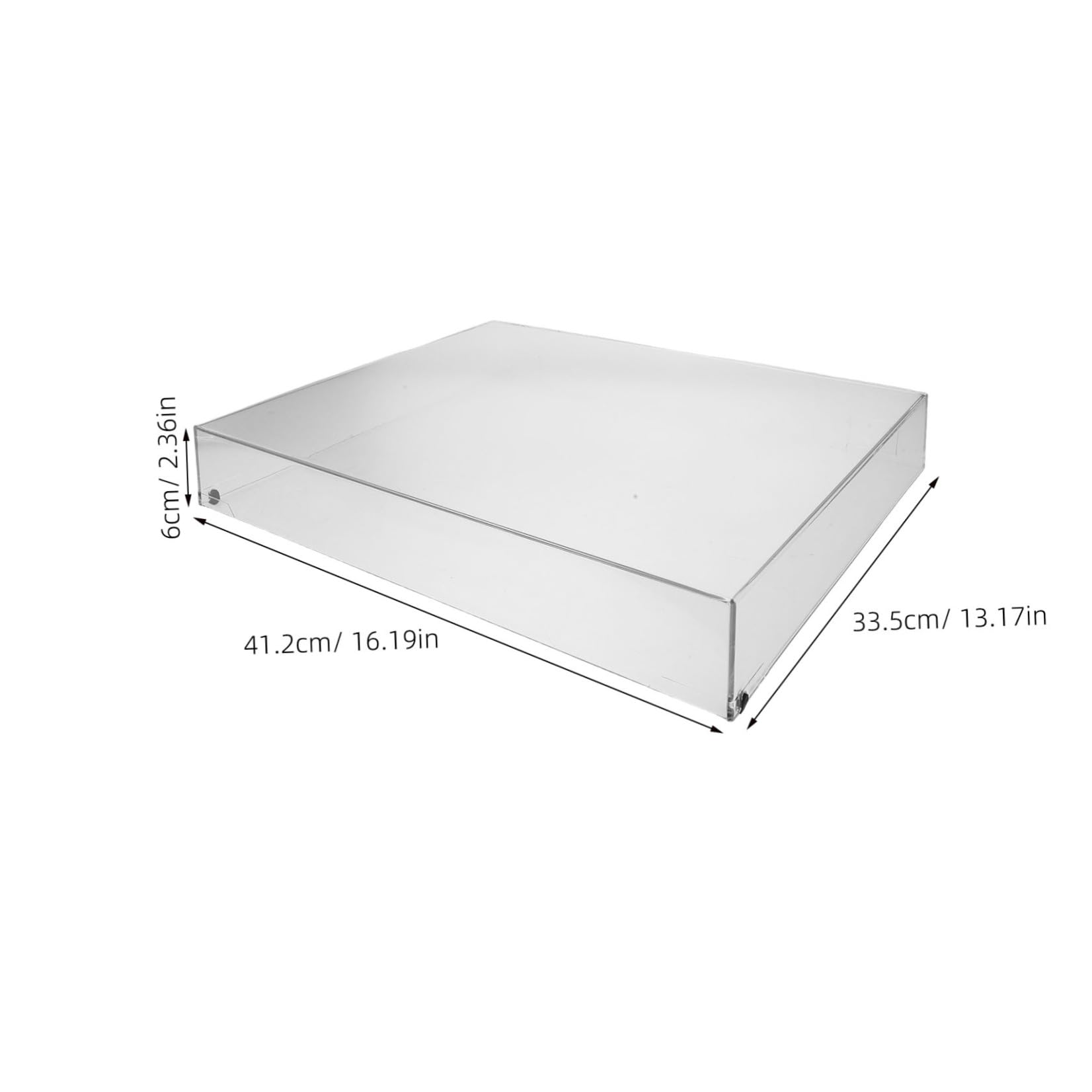 Toddmomy Copertura protettiva trasparente rettangolare in acrilico per - Protezione antipolvere per apparecchi audio casalinghi 16,2x13,2x2,4 pollici